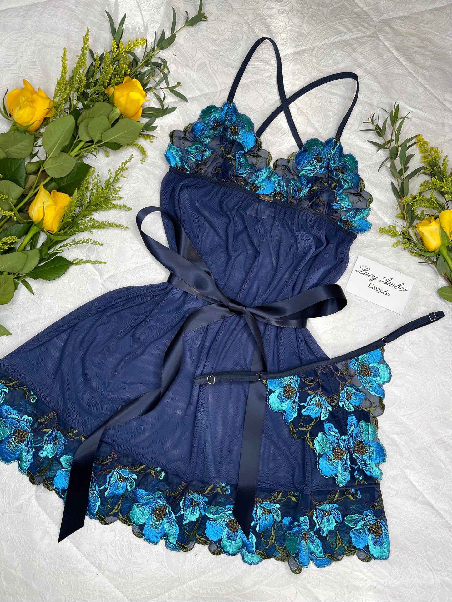 Delilah Babydoll and Thong Set