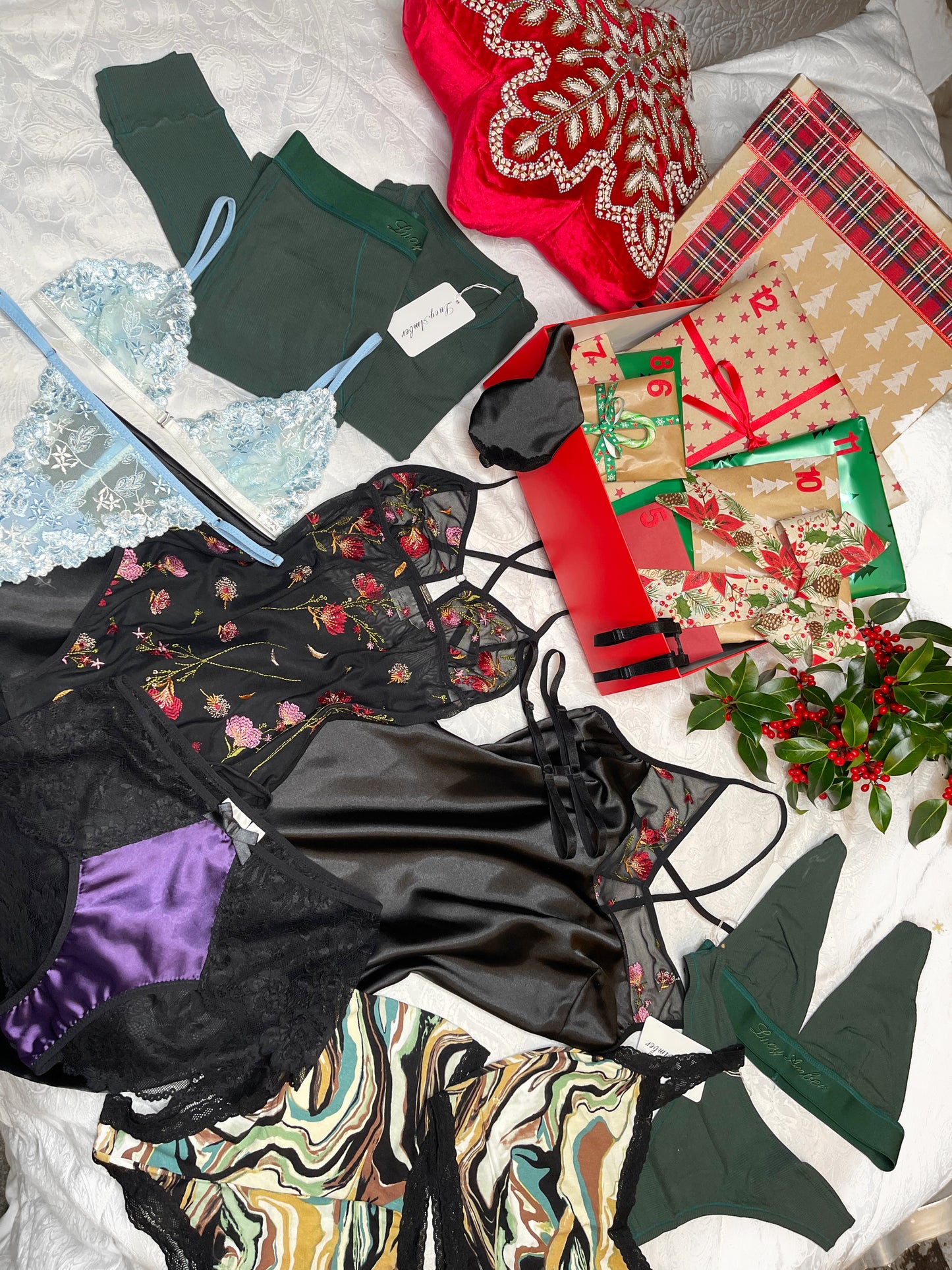 12 Days of Christmas Lingerie Mystery Advent Calendar, Worth over £230