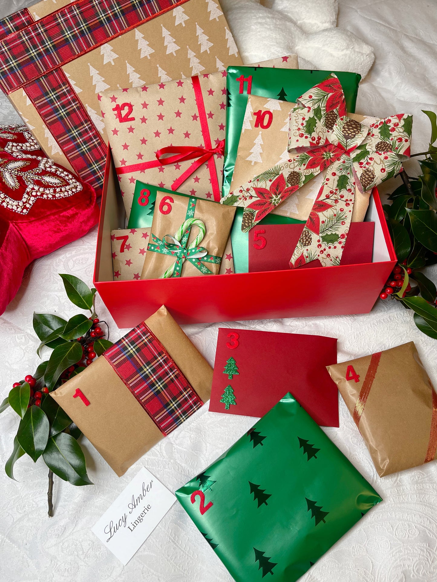 12 Days of Christmas Lingerie Mystery Advent Calendar, Worth over £230