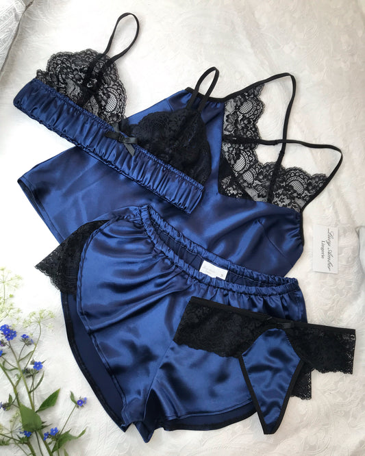 Sapphire Night And Lingerie Set