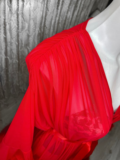 Red Hollywood vintage style robe