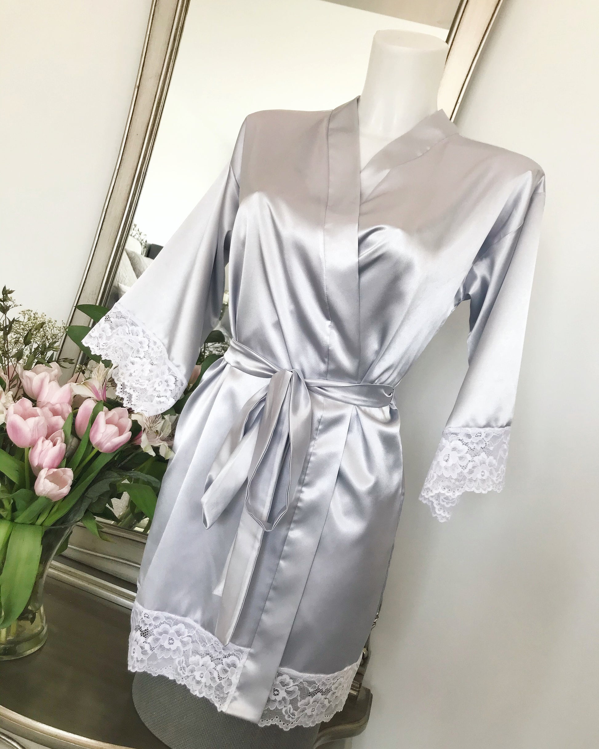 Lucy Amber Lingerie Silver Isabelle Robe