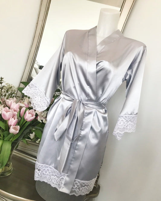 Lucy Amber Lingerie Silver Isabelle Robe