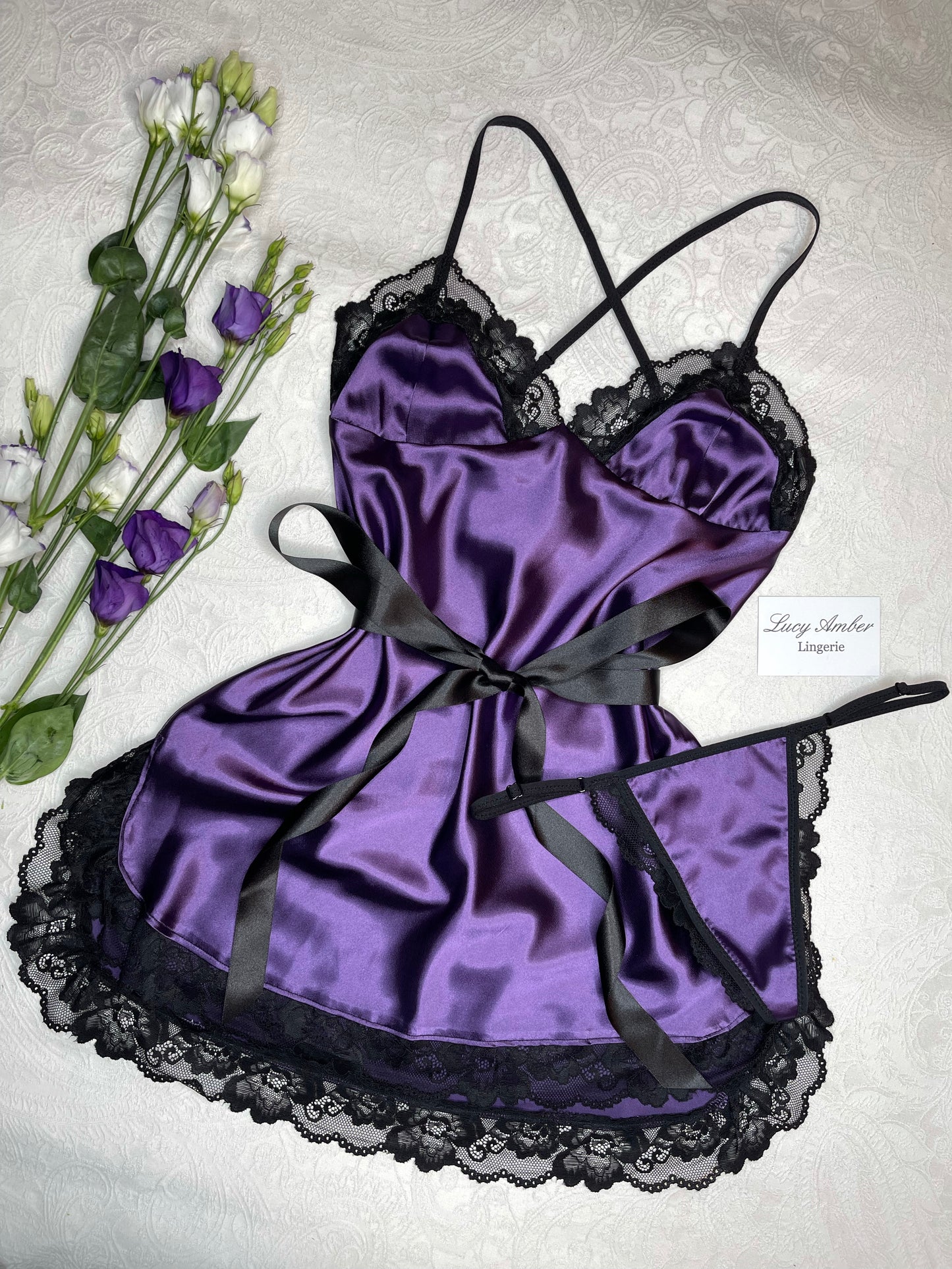 Naomi Babydoll and Thong Set