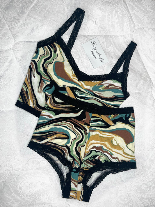 Swirl Jersey Night Set